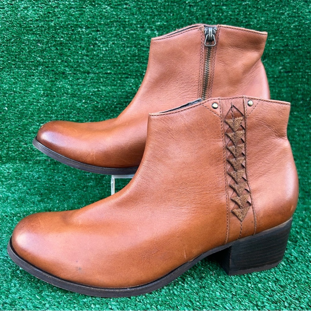 Clarks Artisan Maypearl Fawn Ankle Boots 26138394 Tan Leather Womens 11M
